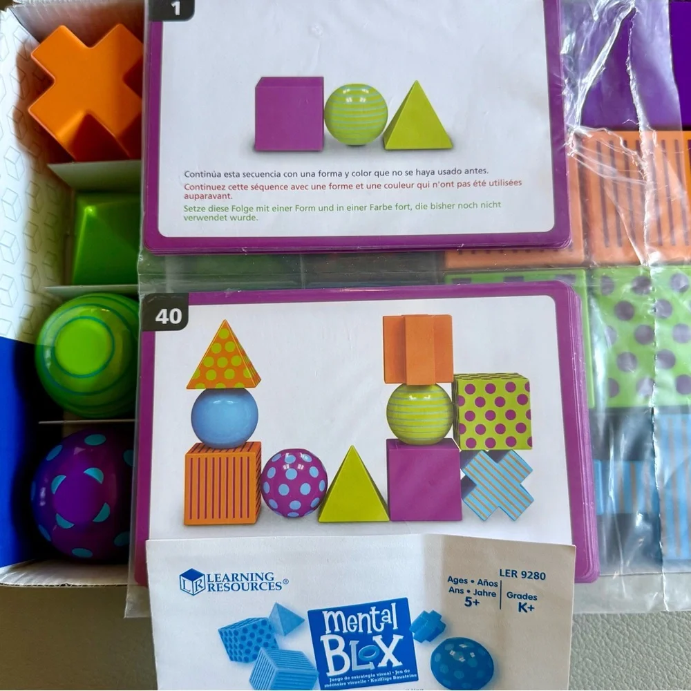 Learning Resources Mental Blox Critical Thinking Game | 20 Blocks/40 pcs | STEM